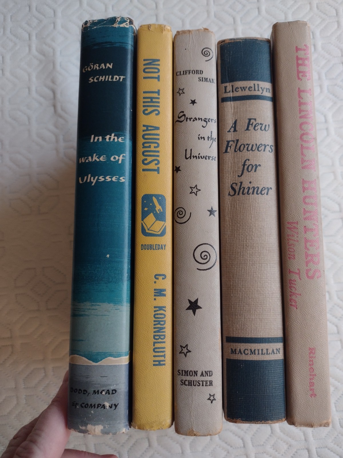 Lot Of 5 1950’s Novels. HC. Only 1 With Dust Jacket.