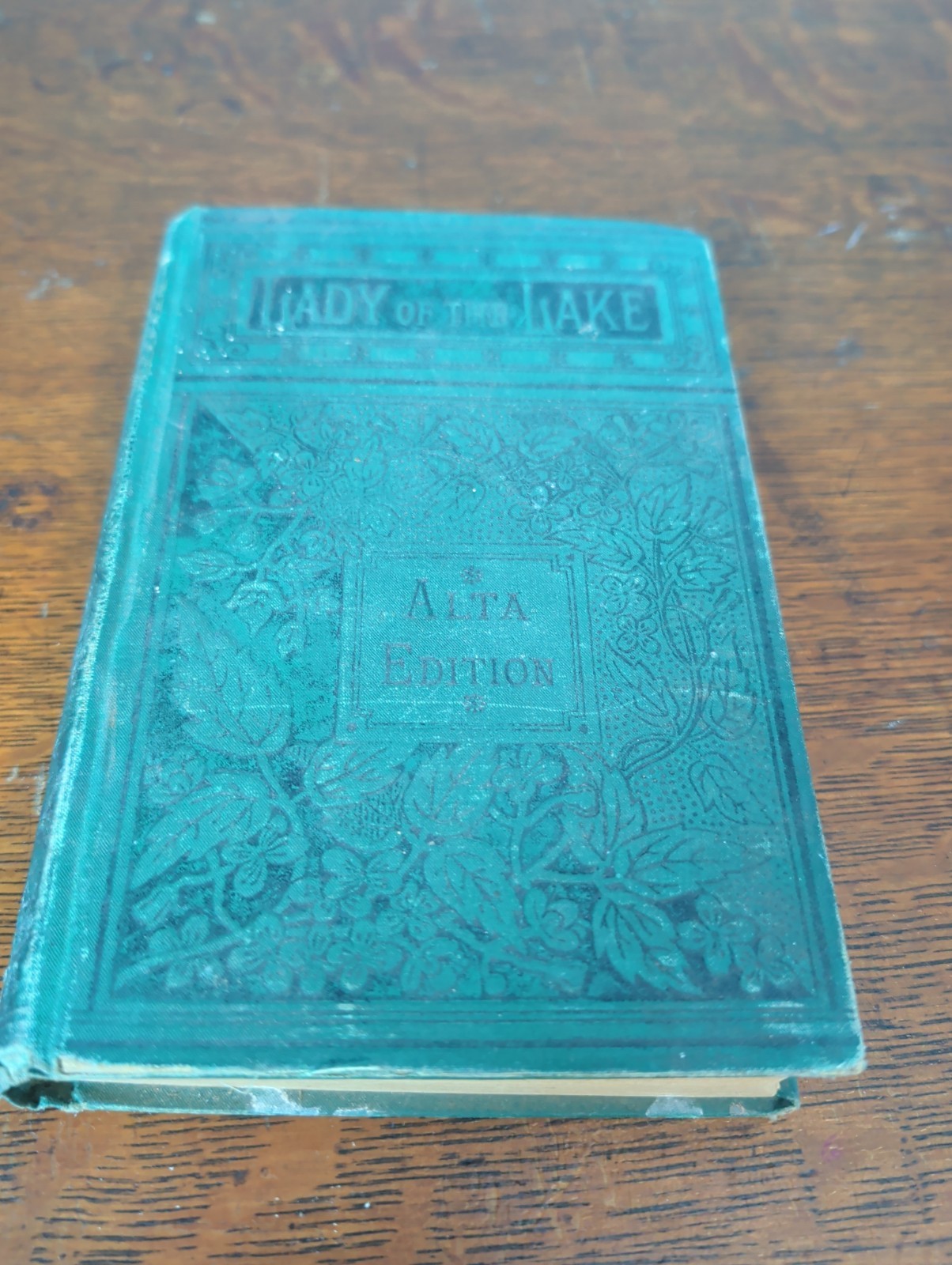 Lady of The Lake Alta Edition Antique Hardcover Book 1880s