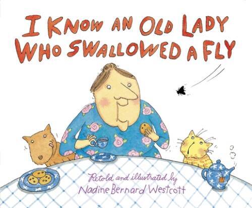 I Know an Old Lady Who Swallowed a Fly – Board book – GOOD
