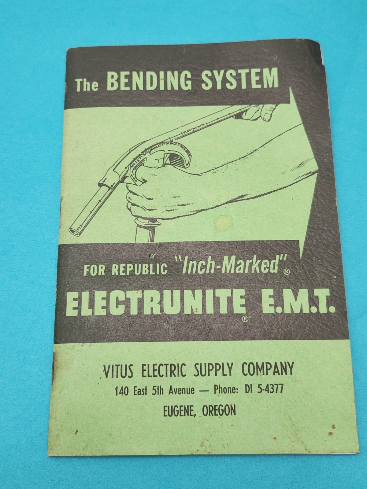 The Bending System For Republic “Inch-Marked” Electrunite E.M.T. 1956 Booklet