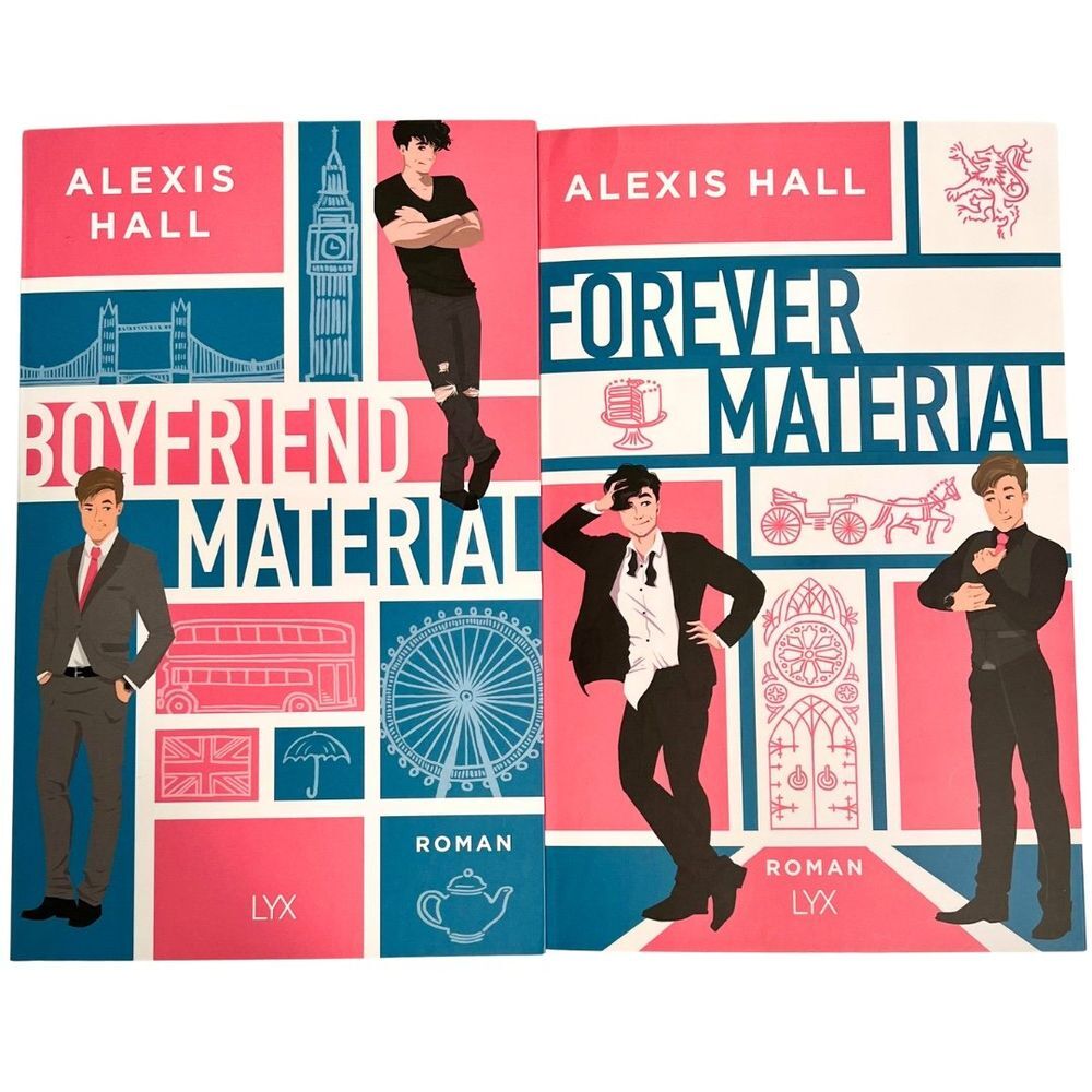 GERMAN Boyfriend Material and Husband Material/ Forever Material Books by Alexis