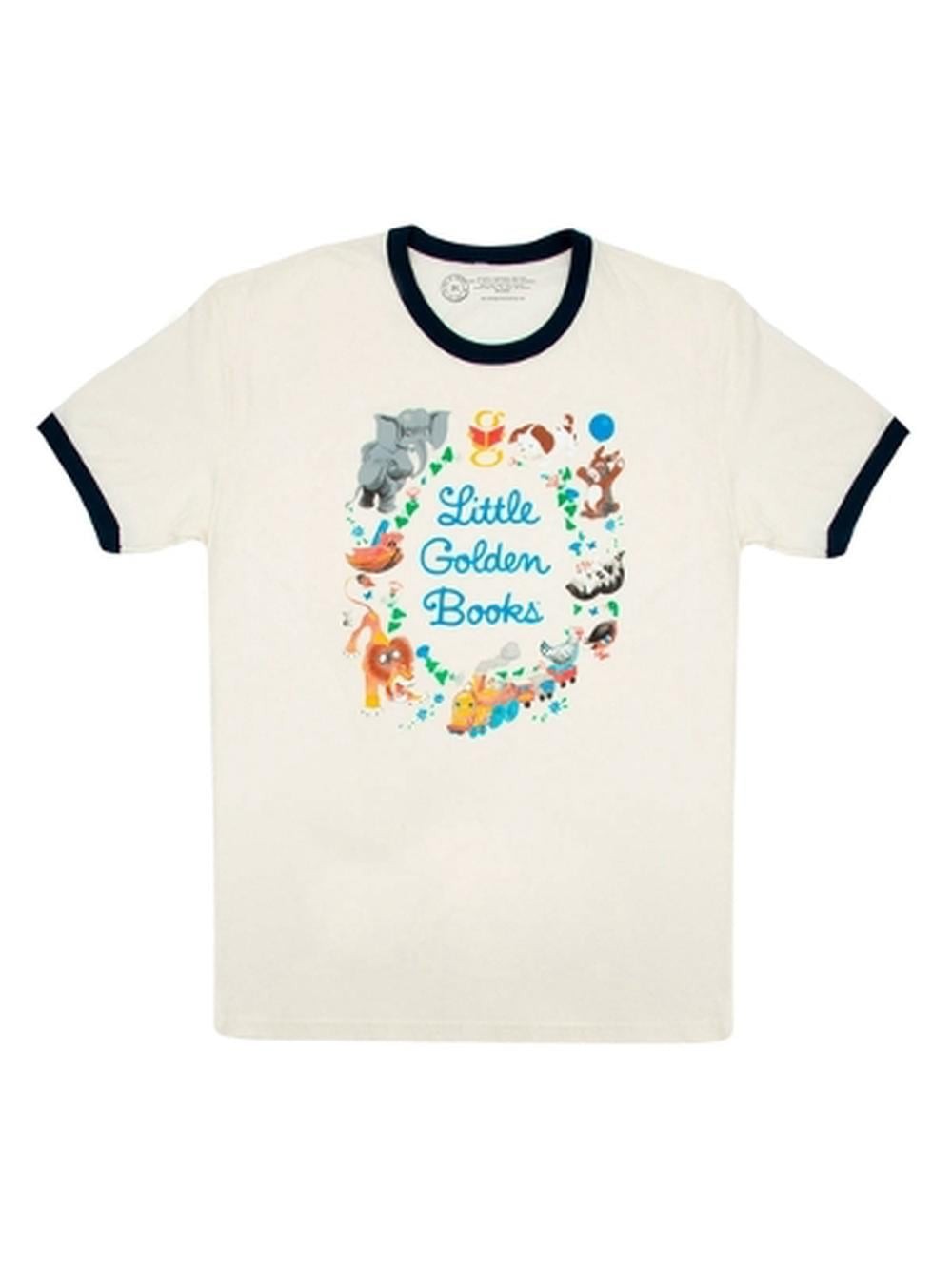 Little Golden Books Unisex Ringer T-Shirt Medium by Out of Print