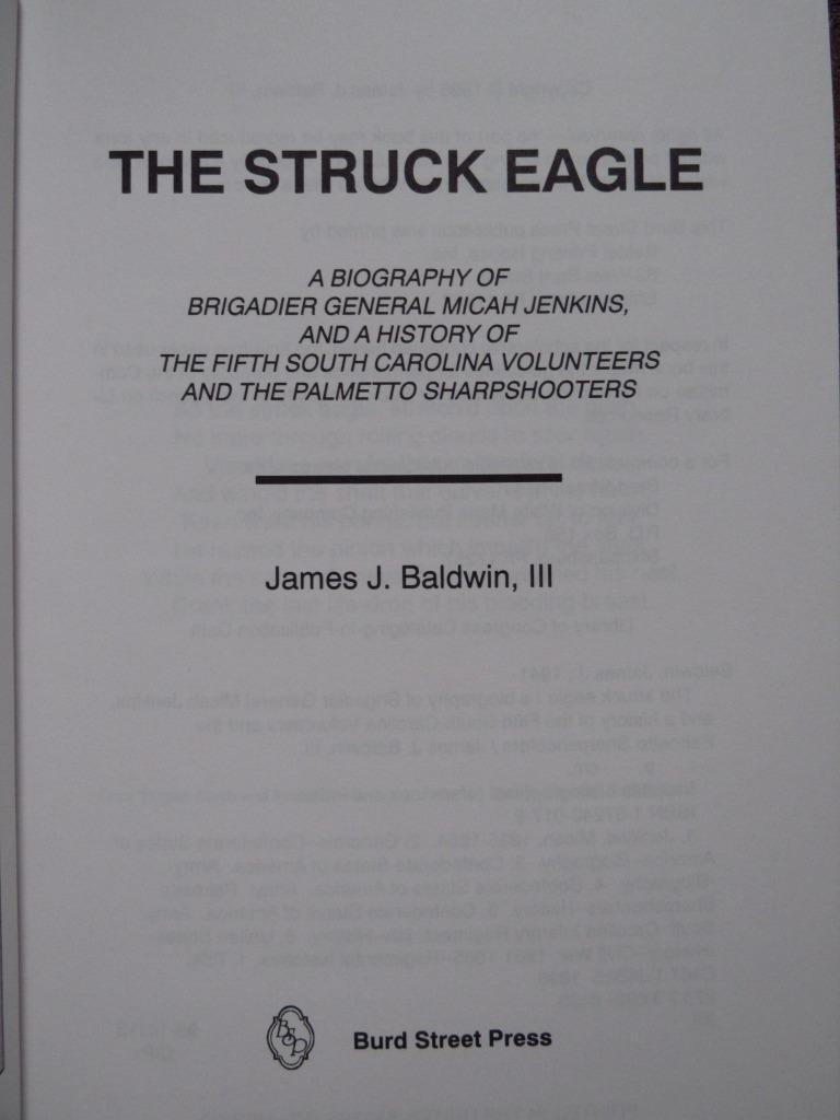 THE STRUCK EAGLE – GENERAL MICAH JENKINS – 5th SOUTH CAROLINA VOLUNTEERS – FINE