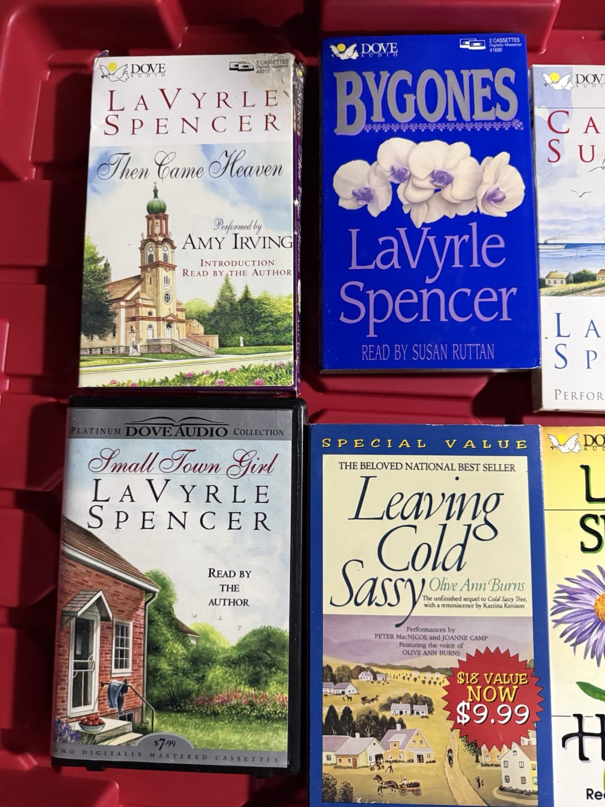 10 Audiocassette Books Romance LaVyrle Spencer Olive Ann Burns