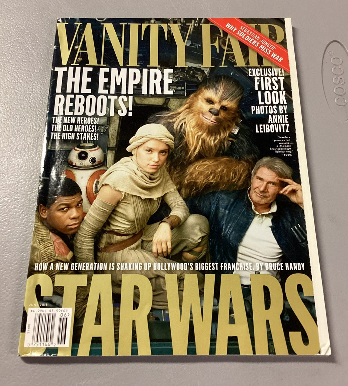 Vanity Fair Mag. June 2015 Star Wars’ Daisy Ridley & John Boyega No Label VG