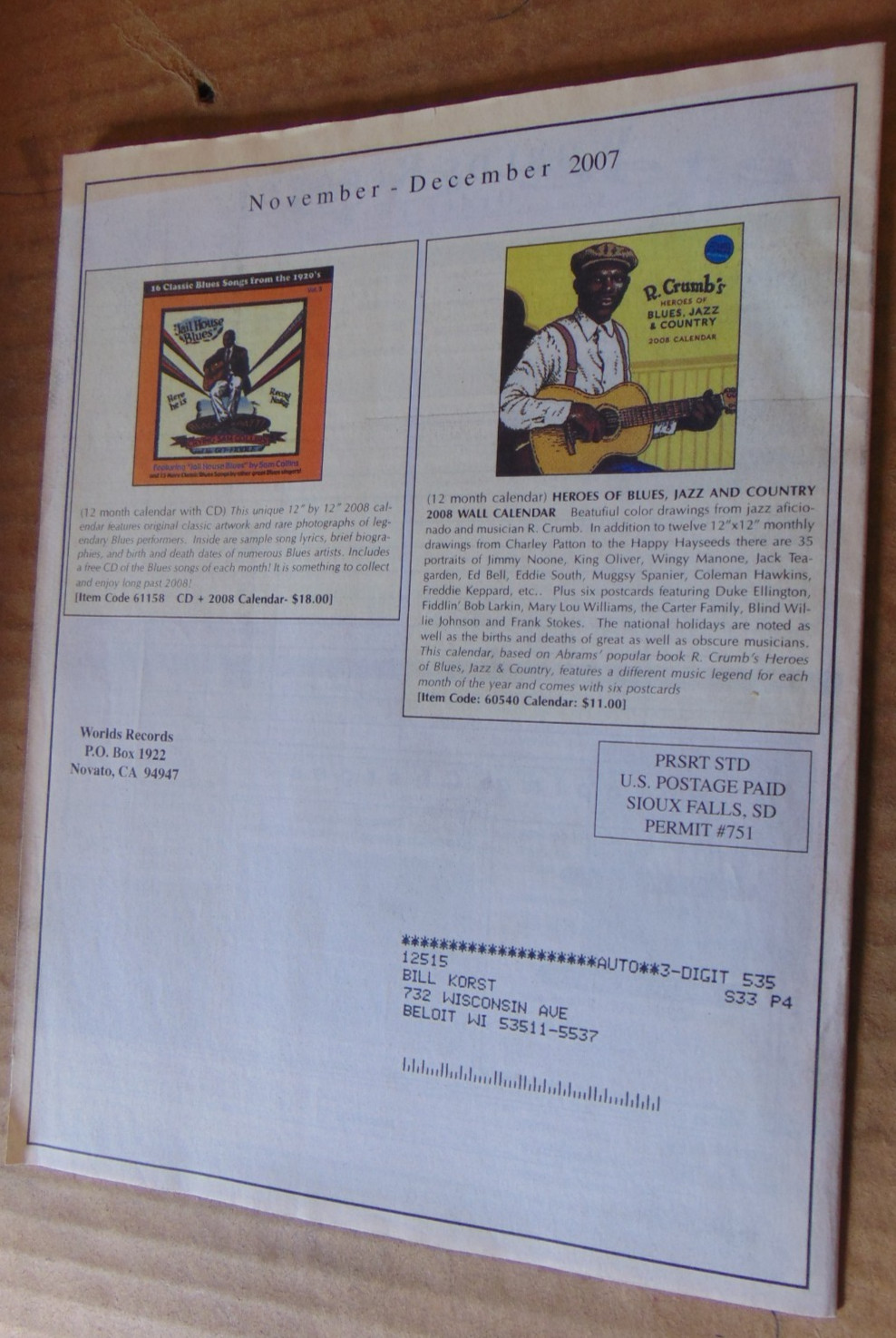 2 Worlds Records Worldsrecords 2004 and 2007 catalogs, 69, 47 pages