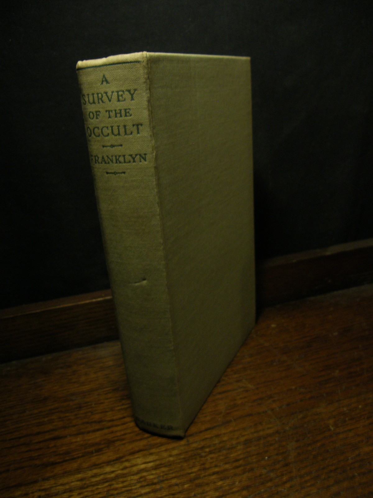 A Survey of the Occult -Franklyn MAGIC WITCHCRAFT VAMPIRES WEREWOLVES 1ST V RARE