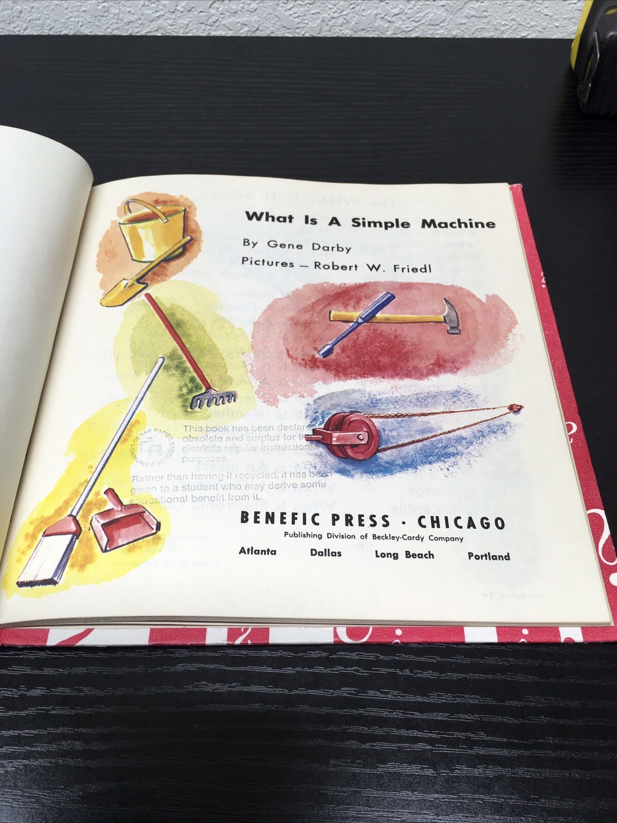 What Is A Simple Machine; Gene Darby 1961 Illustrated (Friedl) Ex-Libris