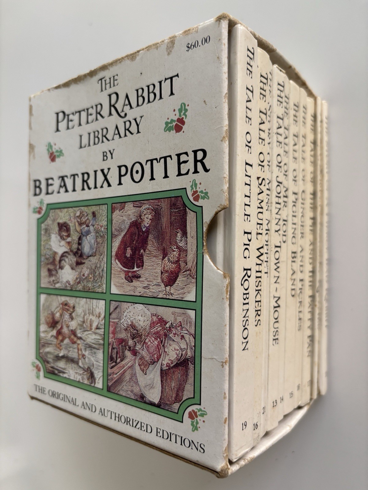Peter Rabbit Library Beatrix Potter Boxed Set of 10 Hardcover Books VNTG 1988