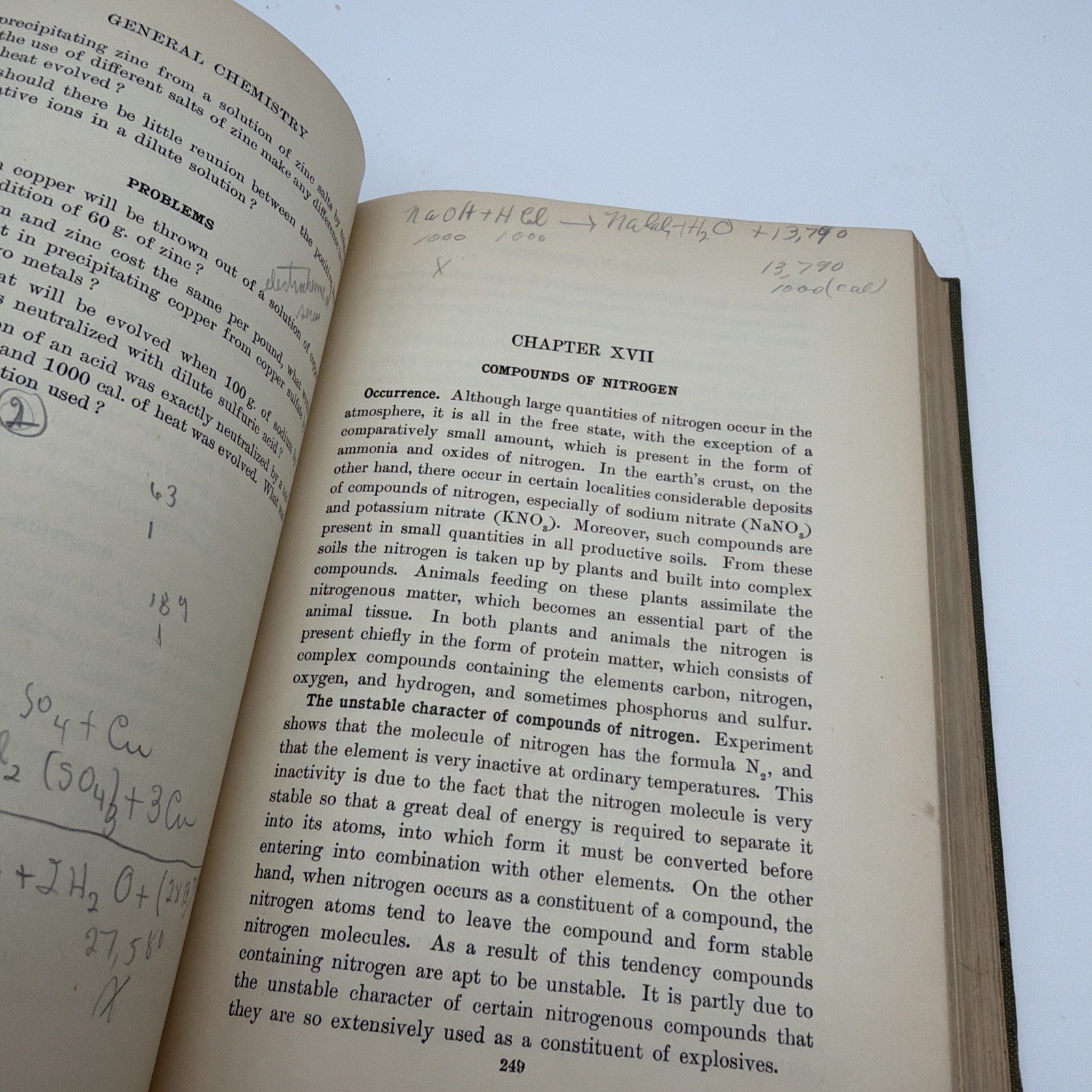 Rare 1921 A Course in General Chemistry McPherson Henderson Hardcover