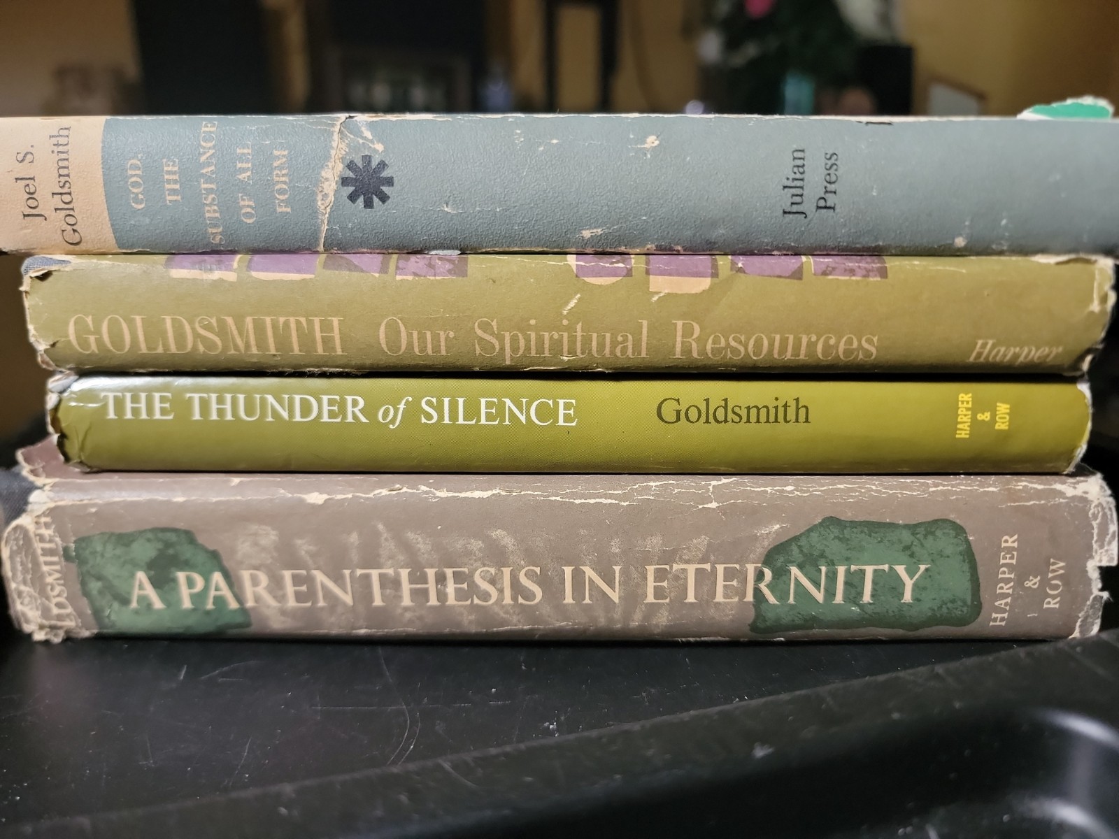 COLLECTOR LOT(4) Joel S. Goldsmith True First Edition Hardcovers w/Dust Jackets