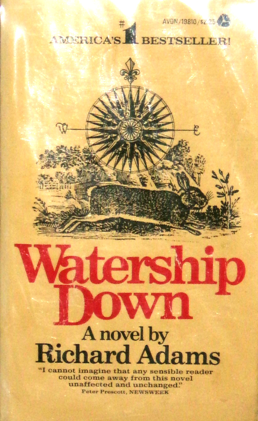 Watership Down by Richard Adams, 1975, Avon 19810, 1st, VG