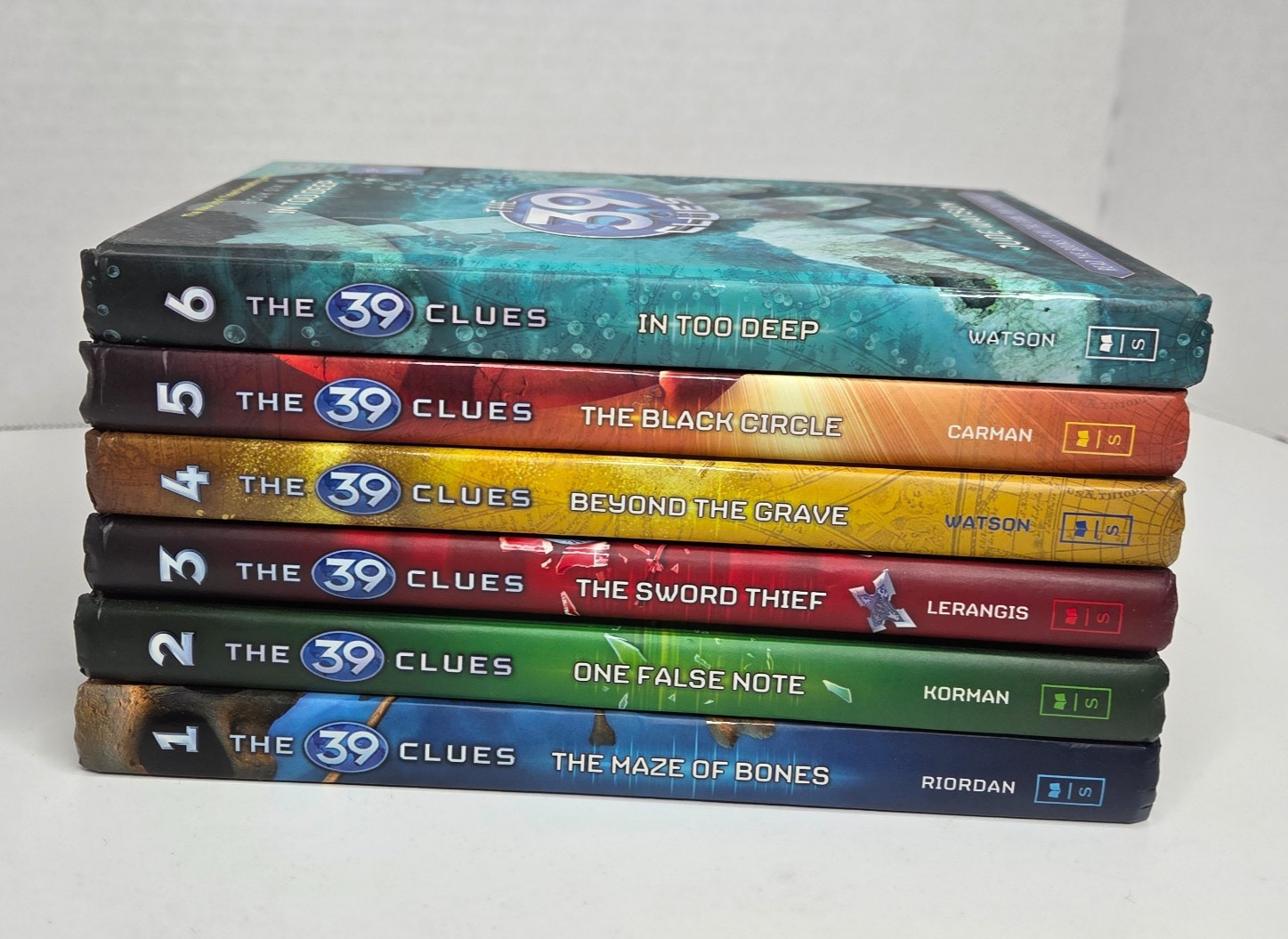 THE 39 CLUES Series #1-6 SCHOLASTIC HARDBACK BOOK SET *NO CARDS*