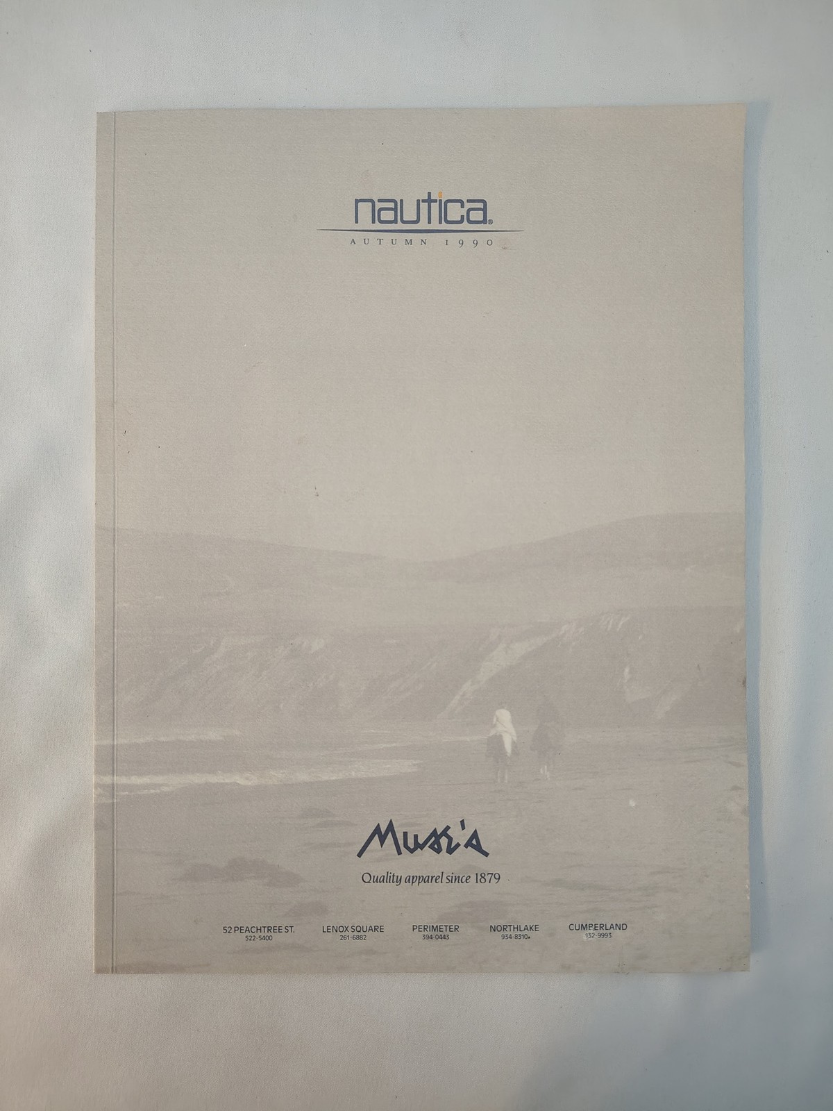 Nautica Autumn 1990 Catalog Vintage 90s Mens Sportswear Lookbook David Chu Era