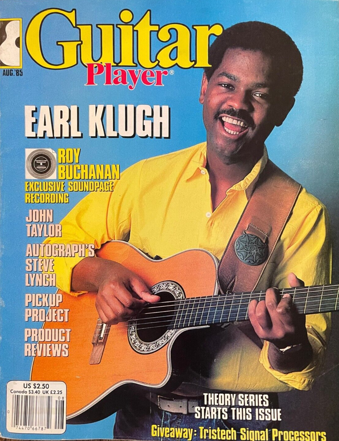 Guitar Player Magazine August 1985 Earl Klugh Roy Buchanan John Taylor & More!