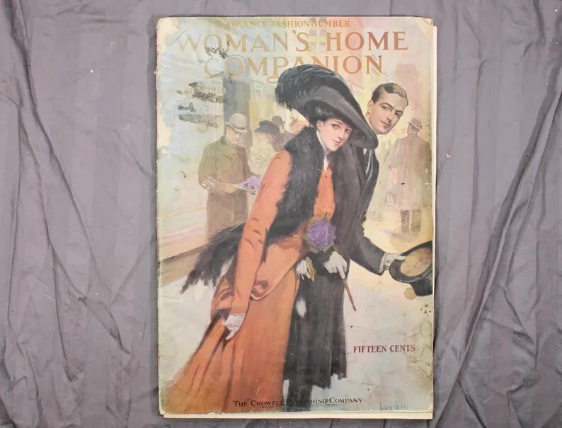 Woman’s Home Companion March 1910 11 x 16 105 pages Fair to Poor Condition