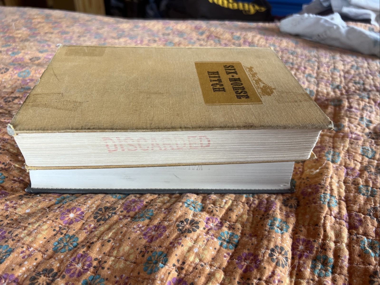 Six-Horse Hitch Janice Holt Giles 1969 First Printing HC Ex-Lib See Desc & Pics