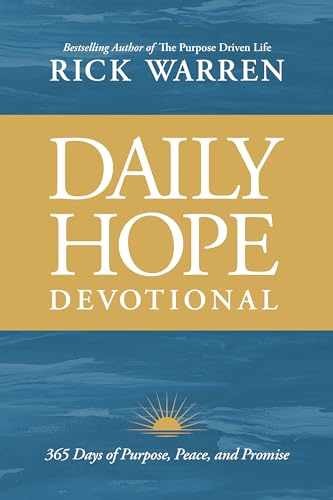Daily Hope Devotional: 365 Days of – Hardcover, by Warren Rick – Very Good b