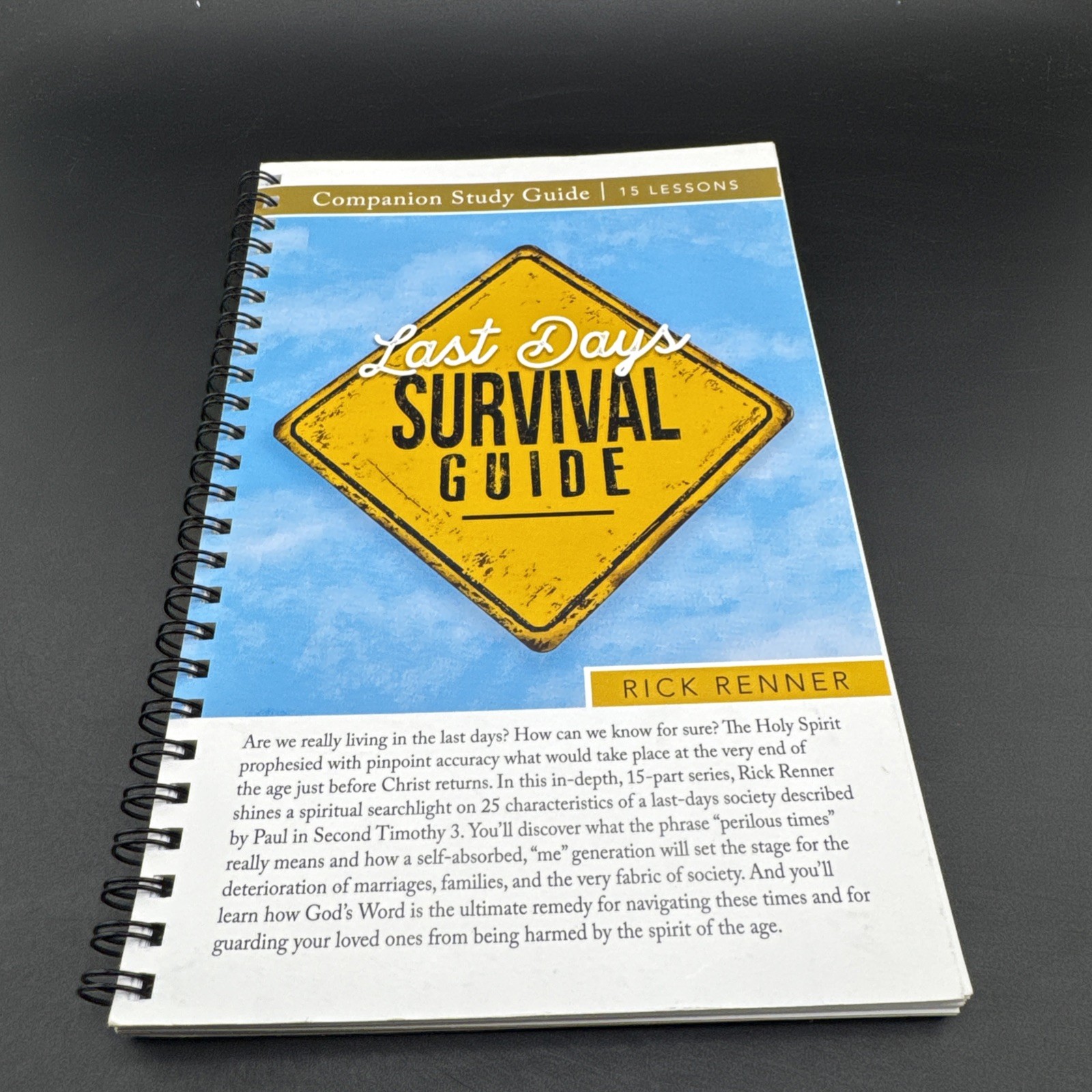 Last Days Survival Guide Companion Study – Paperback, by Rick Renner – Very Good