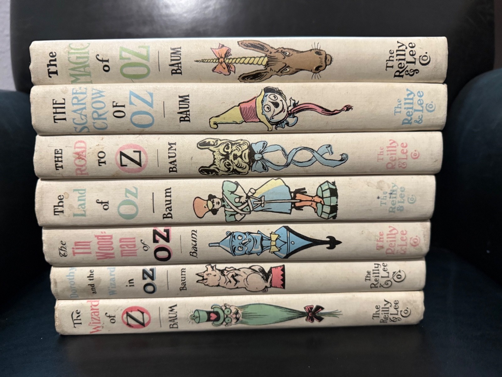 The Treasury of OZ COMPLETE 7 Volume Set in Slipcase by L. Frank Baum Vintage