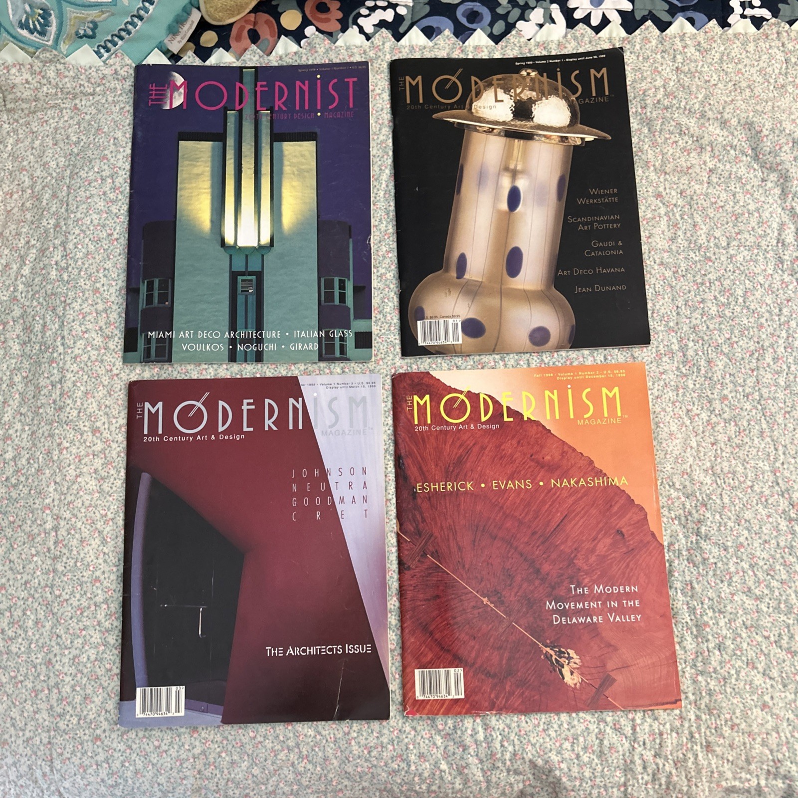 The Modernist/the Modernism Magazines Lot Of 4 1998-1999
