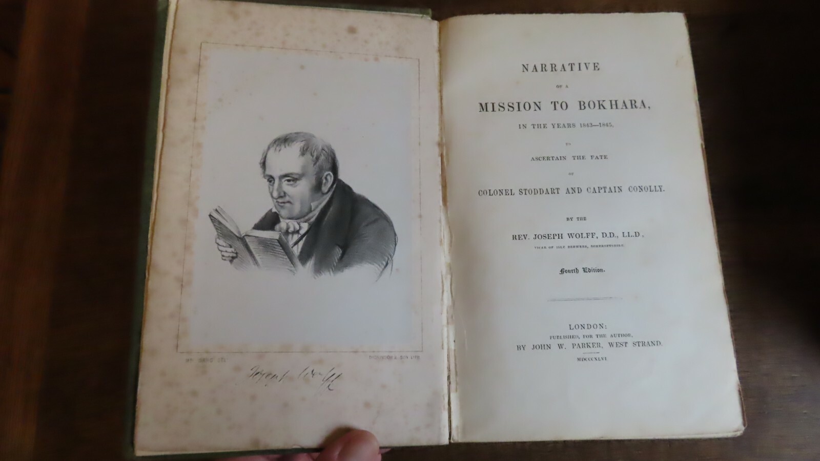 1846 NARRATIVE OF A MISSION TO BOKHARA 1843-45 by WOLFF UZBEKISTAN STODDART *