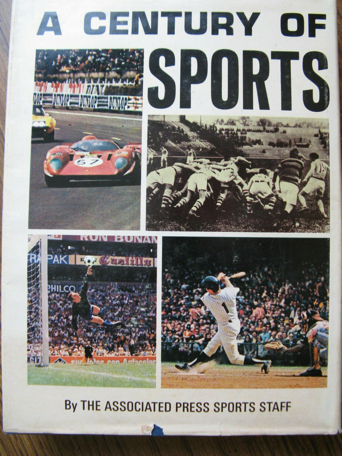 1971 A Century of Sports Book – 434pgs, 3lb 14oz, 9-1/4″ x 12-1/4″