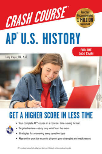 APÂ® U.S. History Crash Course, For the New 2020 Exam, Book + Onlin – VERY GOOD