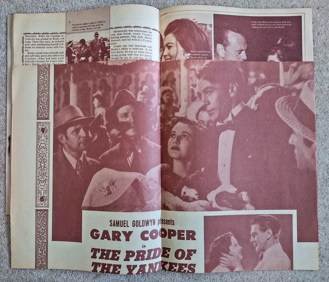 Gary Cooper Series Greats #6 (Barven, US, 1972) career retrospective 68pp
