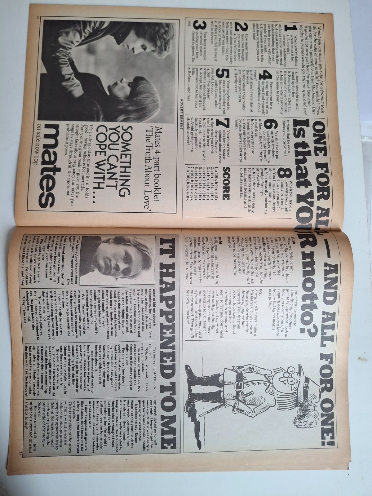 Pink Magazine, issue 163 May 8 1976 Kenny Poster Lovely Condition