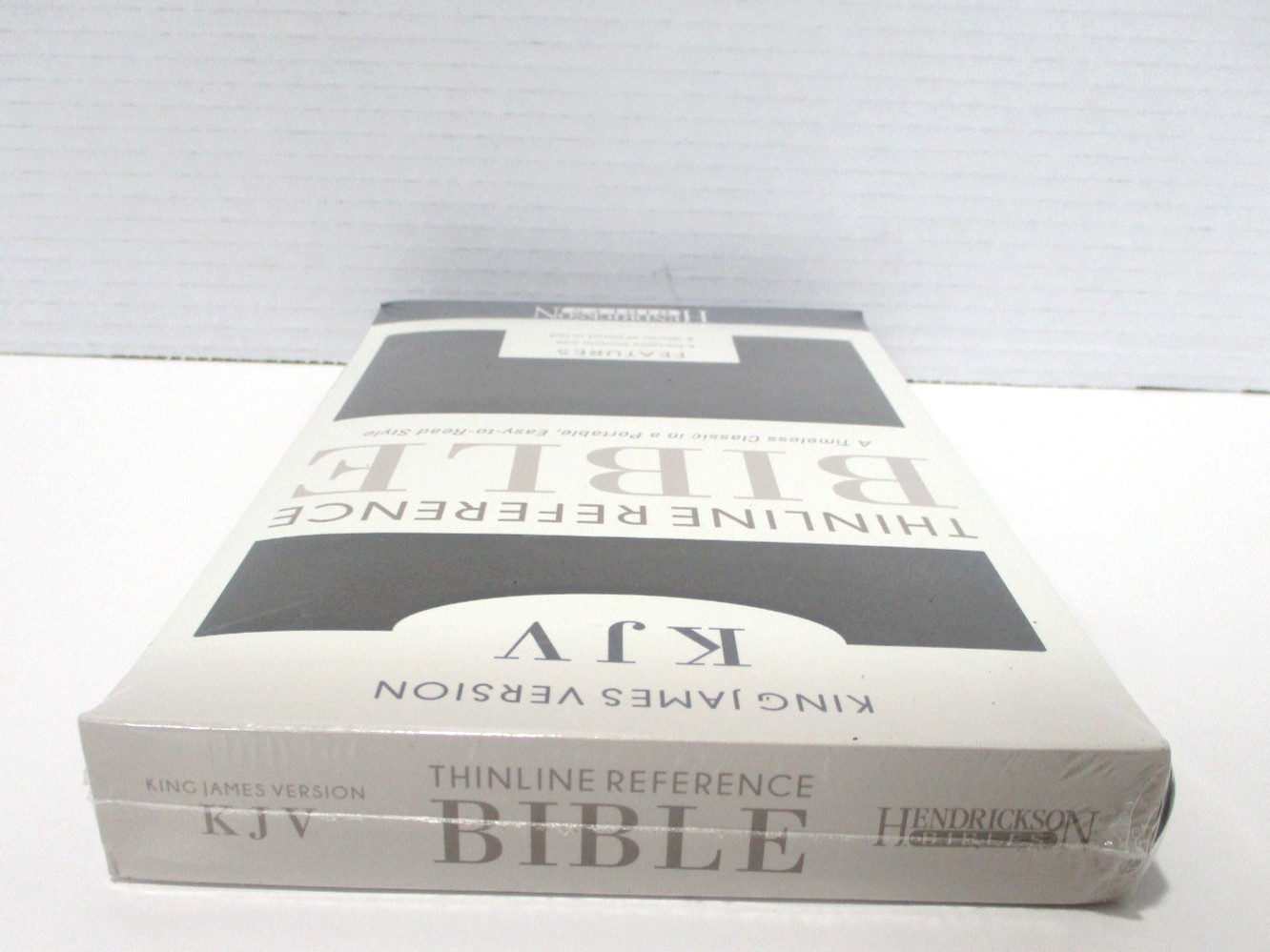 KJV Thinline Reference Bible Hendrickson Light Portable Black Faux Leather