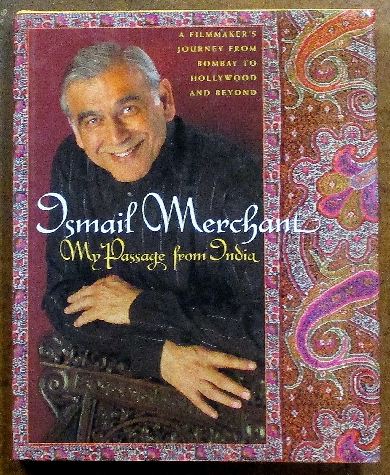 Ismail Merchant “My Passage from India” Hardcover Book (2002) First Edition