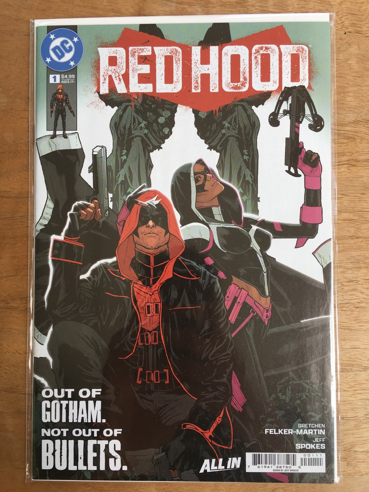 Red Hood issue 1 cover A (cancelled 2025 comic)