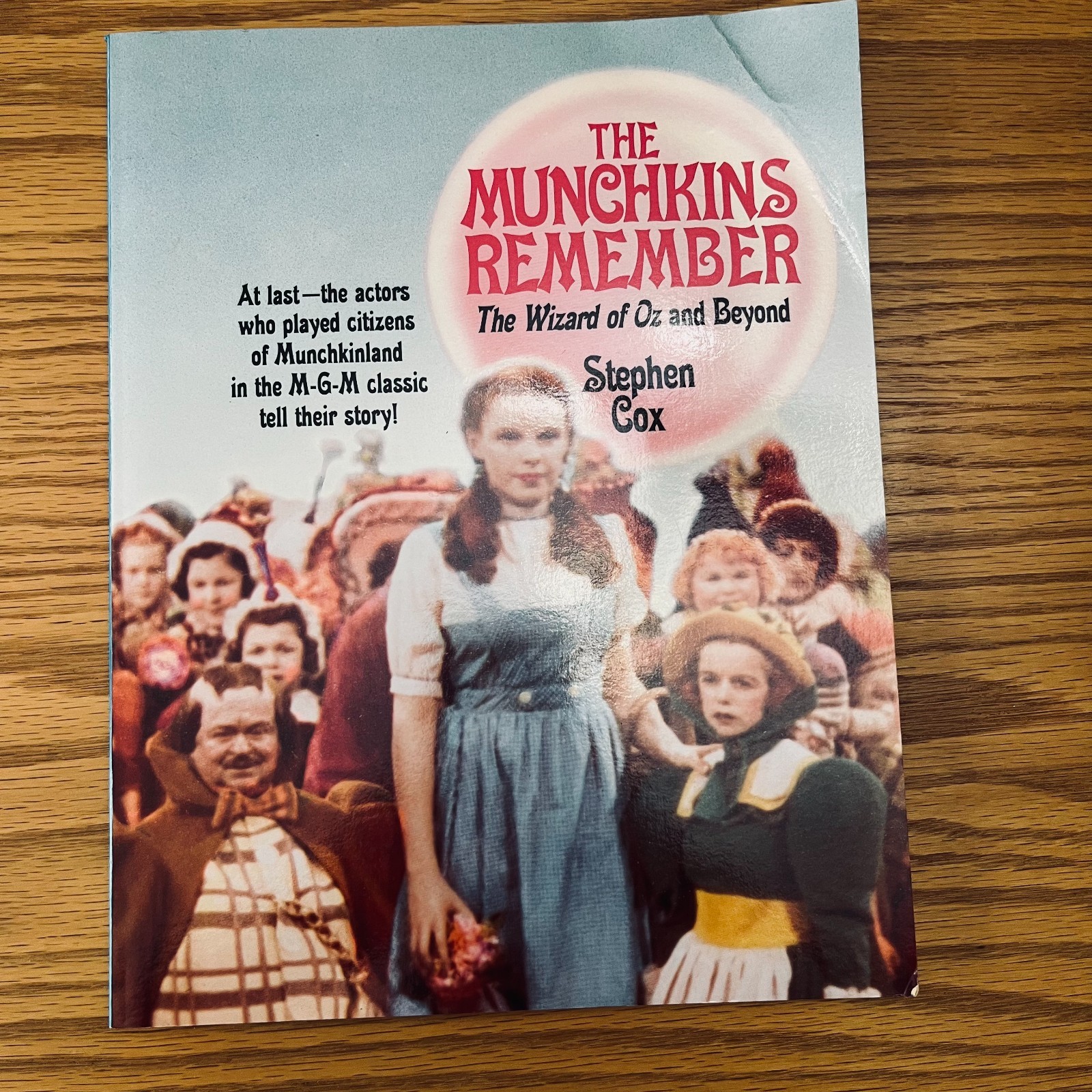 WIZARD of OZ MUNCHKINS REMEMBER Book SIGNED Author Cox + 3 Munchkins