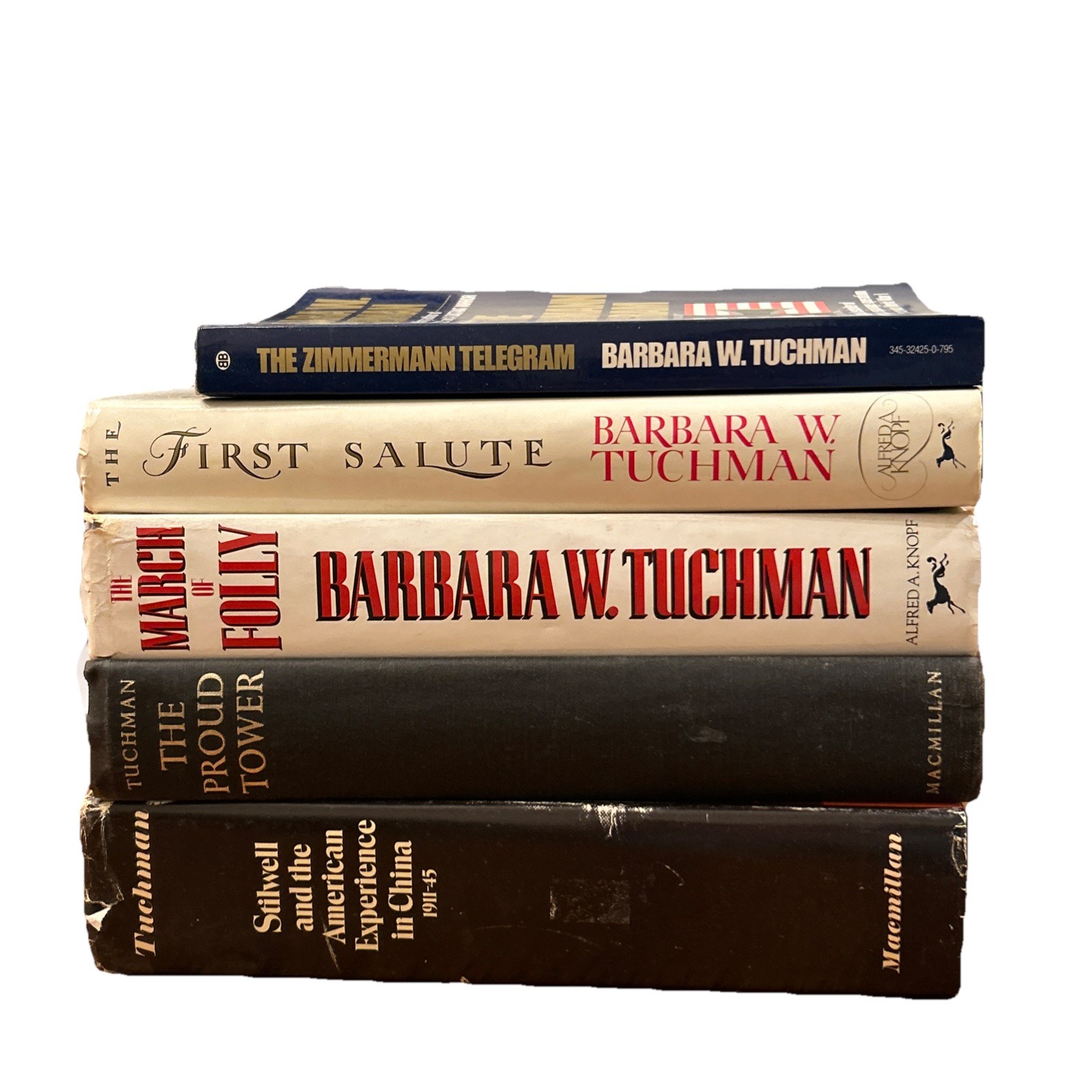 Barbara W. Tuchman HC Lot of 5 First Salute Proud Tower Stillwell Zimmerman Tele