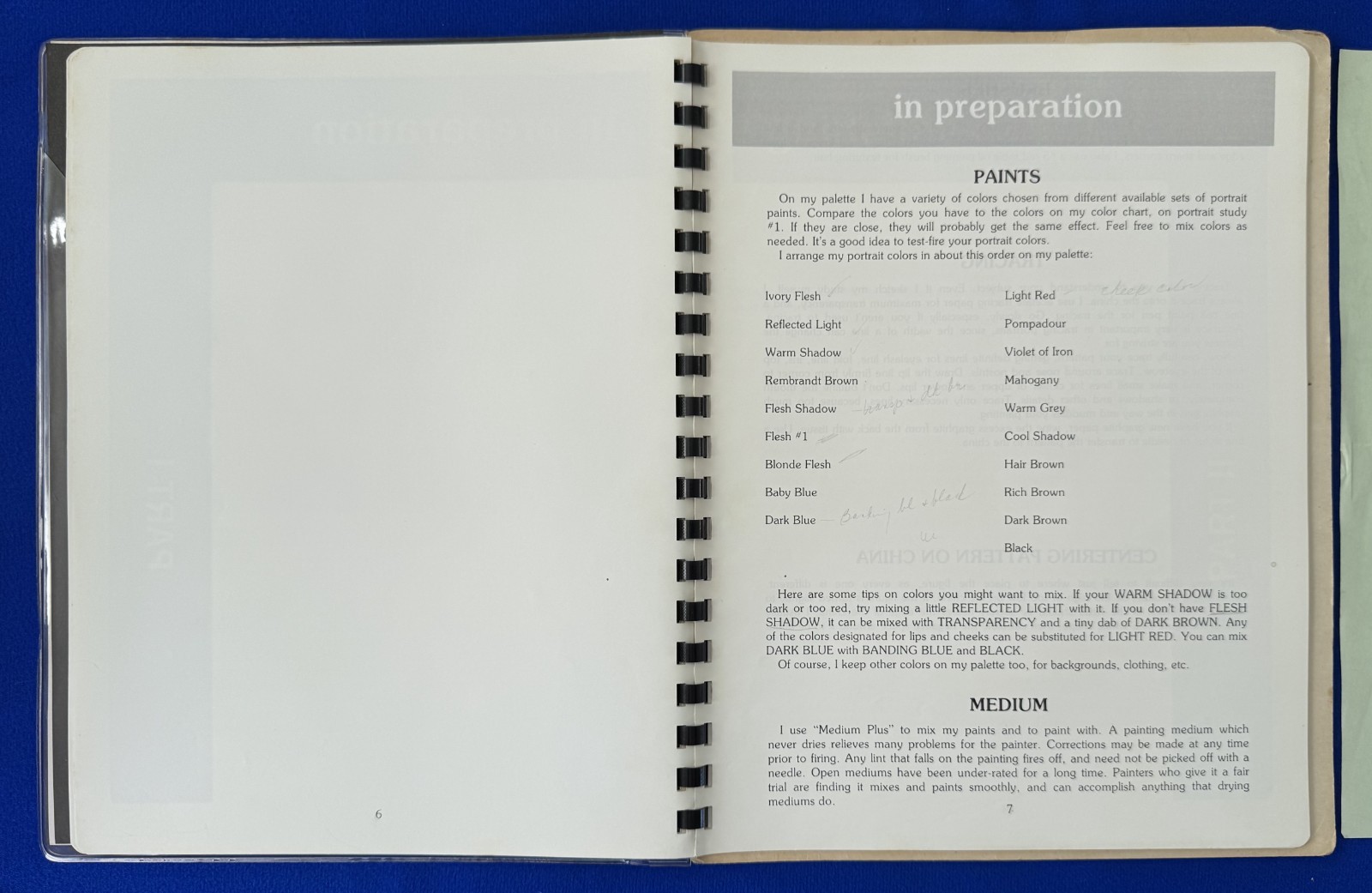 Vintage 1980 Portrait Method by Jane Marcks-47 Pages Portrait Study #4 Painting