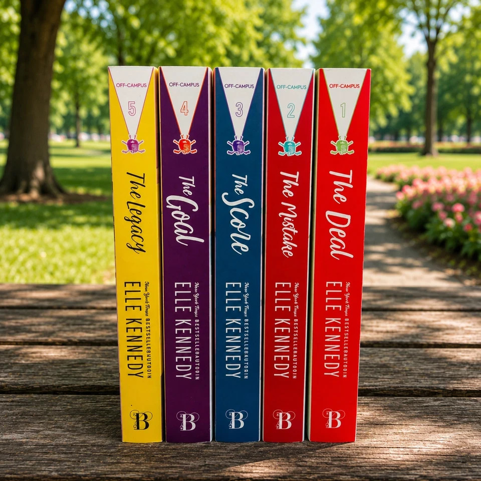 Off-Campus Series The Deal, Mistake, Score, Goal, Legacy, 5 book set..