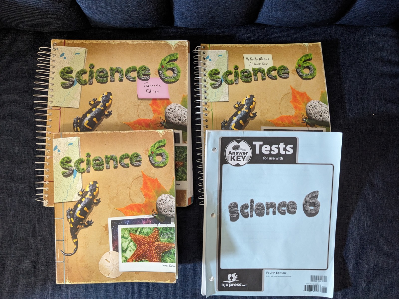 BJU Press Science 6 Fourth Edition Teacher’s Edition Answer Key Ring/Wire Bound