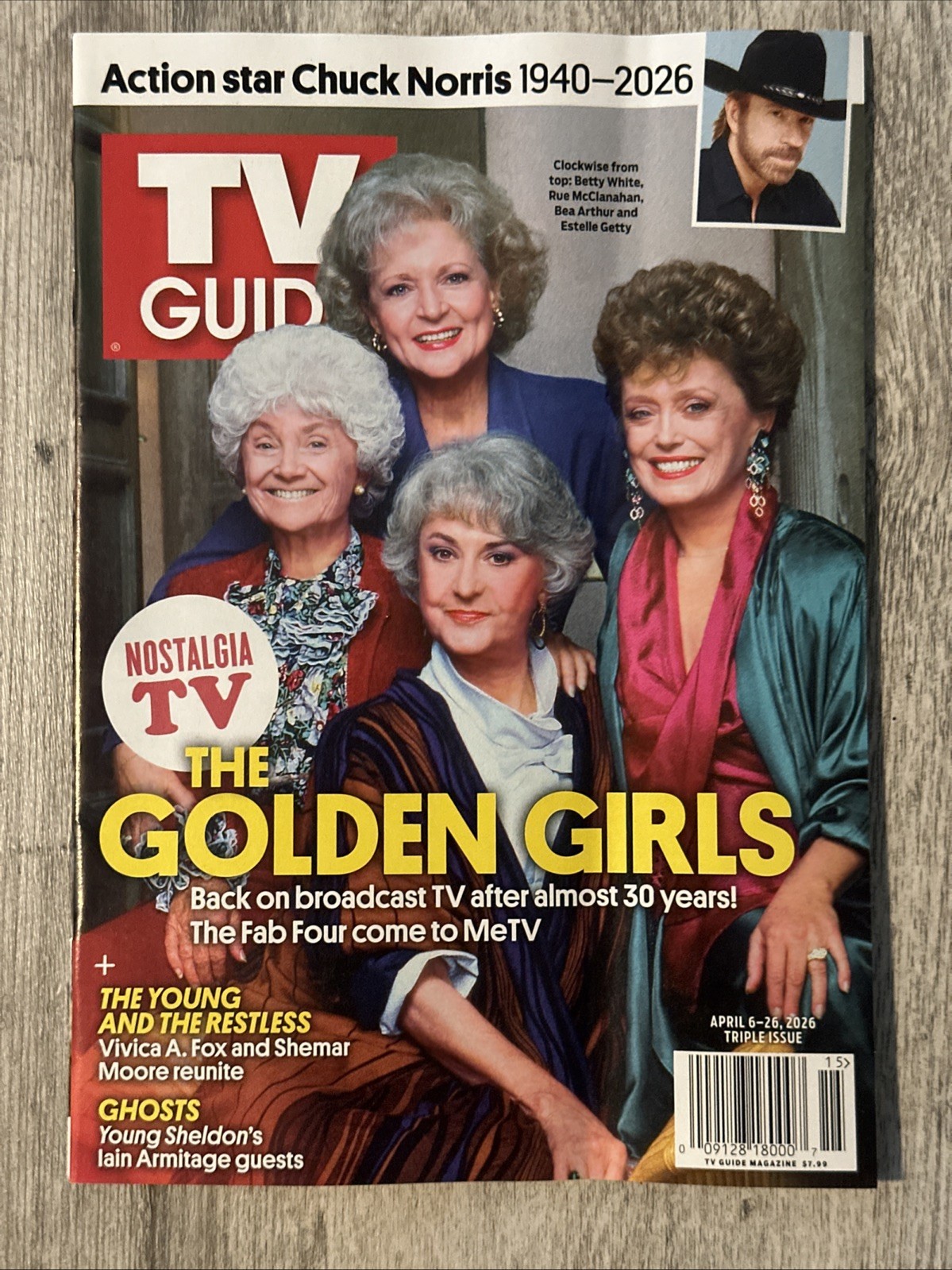 TV Guide Magazine The Golden Girls April 6 Th 26 Th 2026 Triple Issue