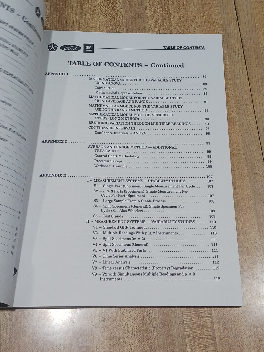 Measurement System Analysis (MSA) Second Printing Reference Manual