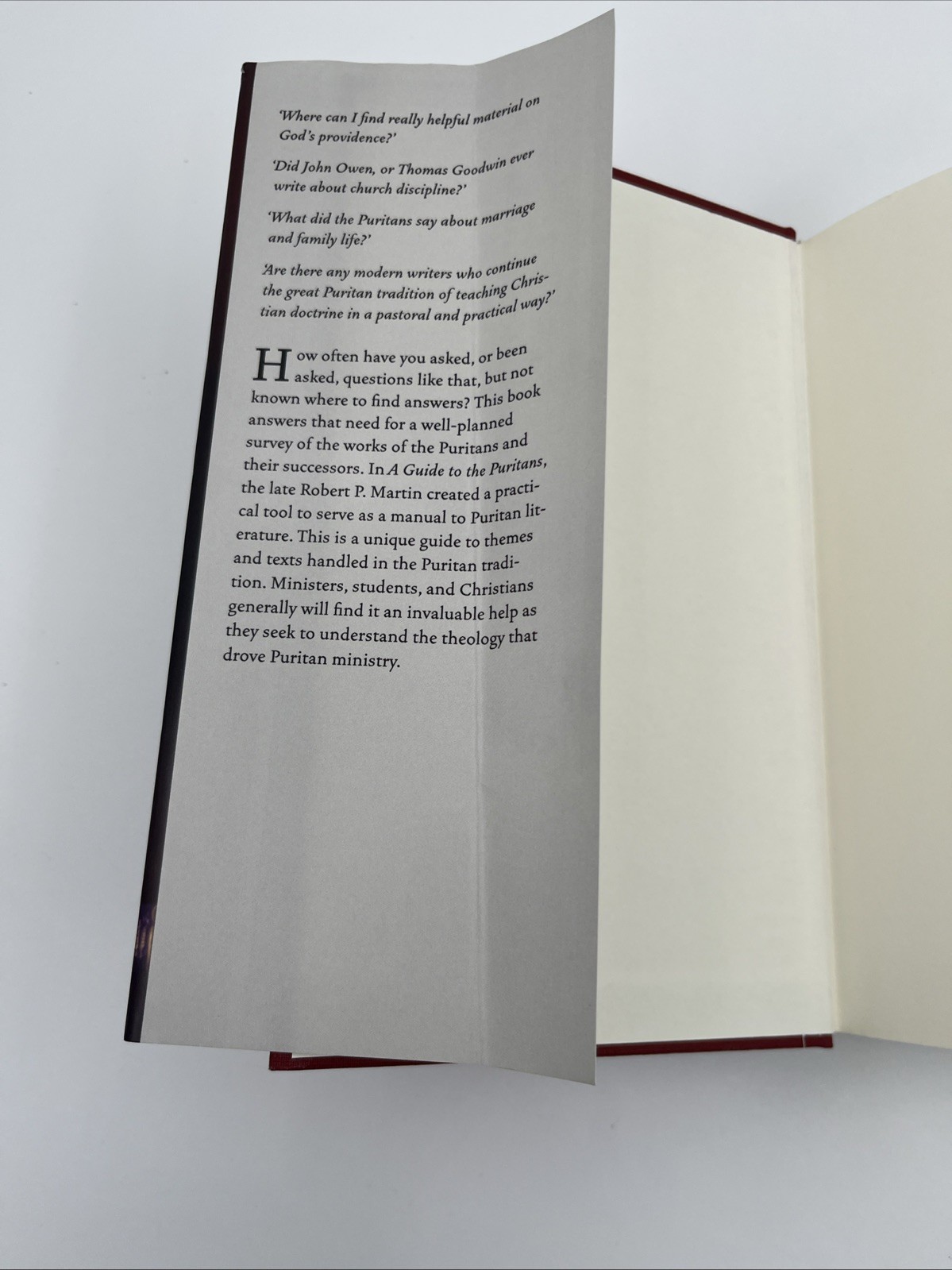 A Guide To The Puritans By Robert P. Marting