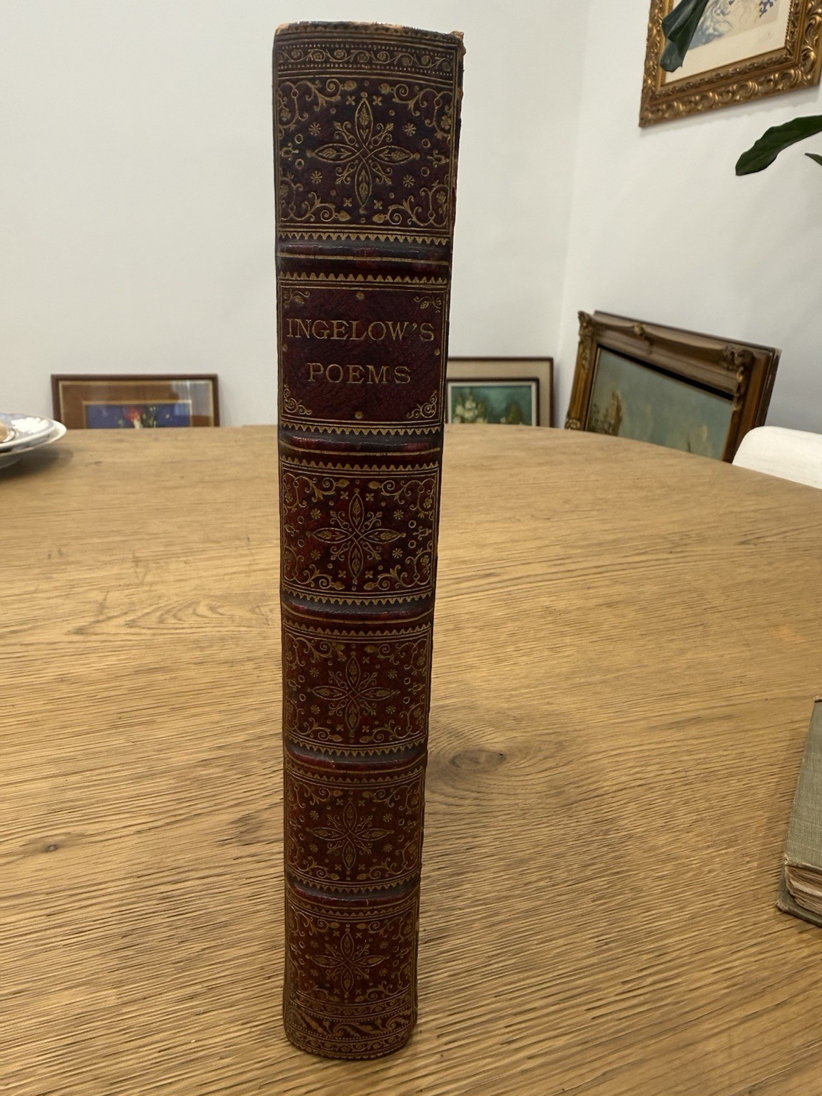 1867 Ingelow Poems Antique Illustrated Victorian Book Gilt Binding Jean Ingelow