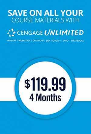 Cengage Unlimited, 1 term (4 months) Printed, CD-ROM, by Cengage, Cengage J