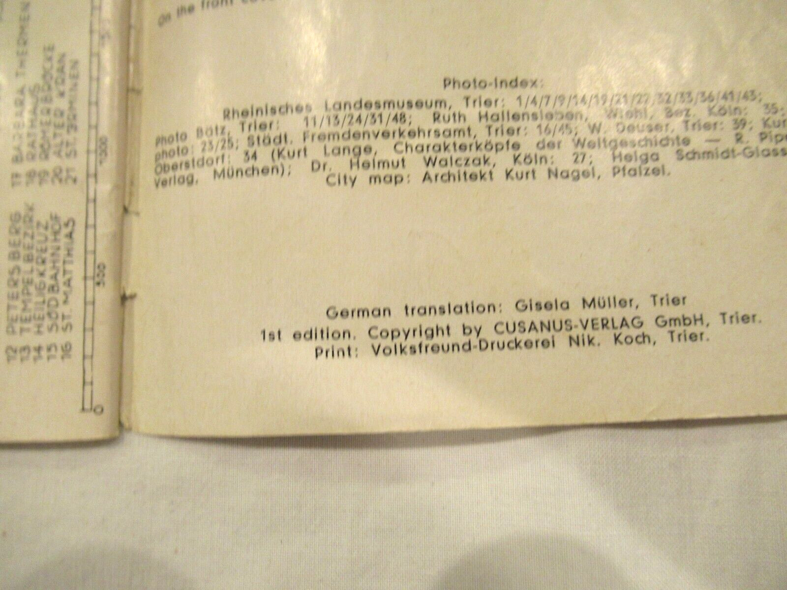 Trier, a Guide to the Monuments, c. 1970s, 45 pages