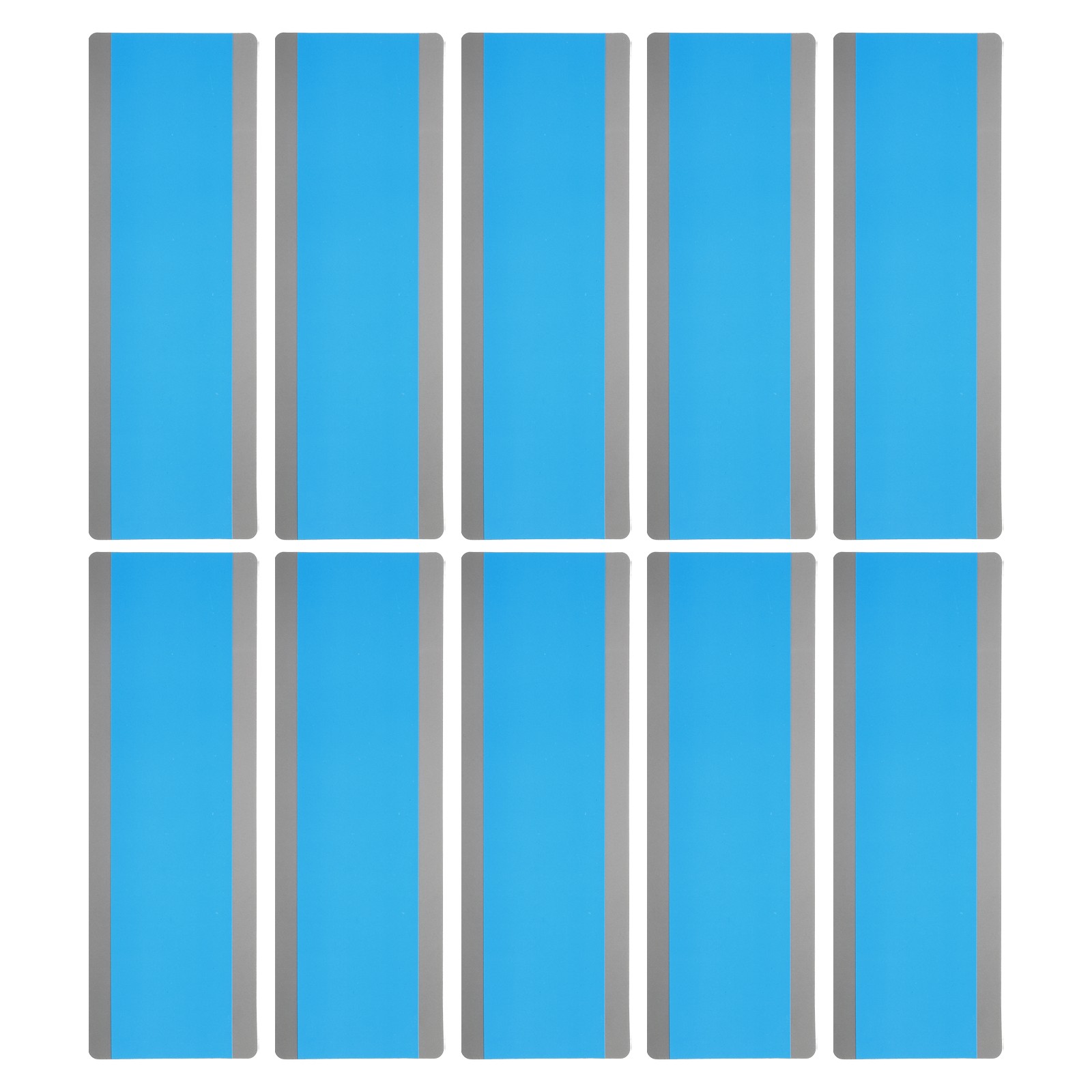 Guided Reading Strips 10pcs Tracking Highlight Colored Overlay Blue