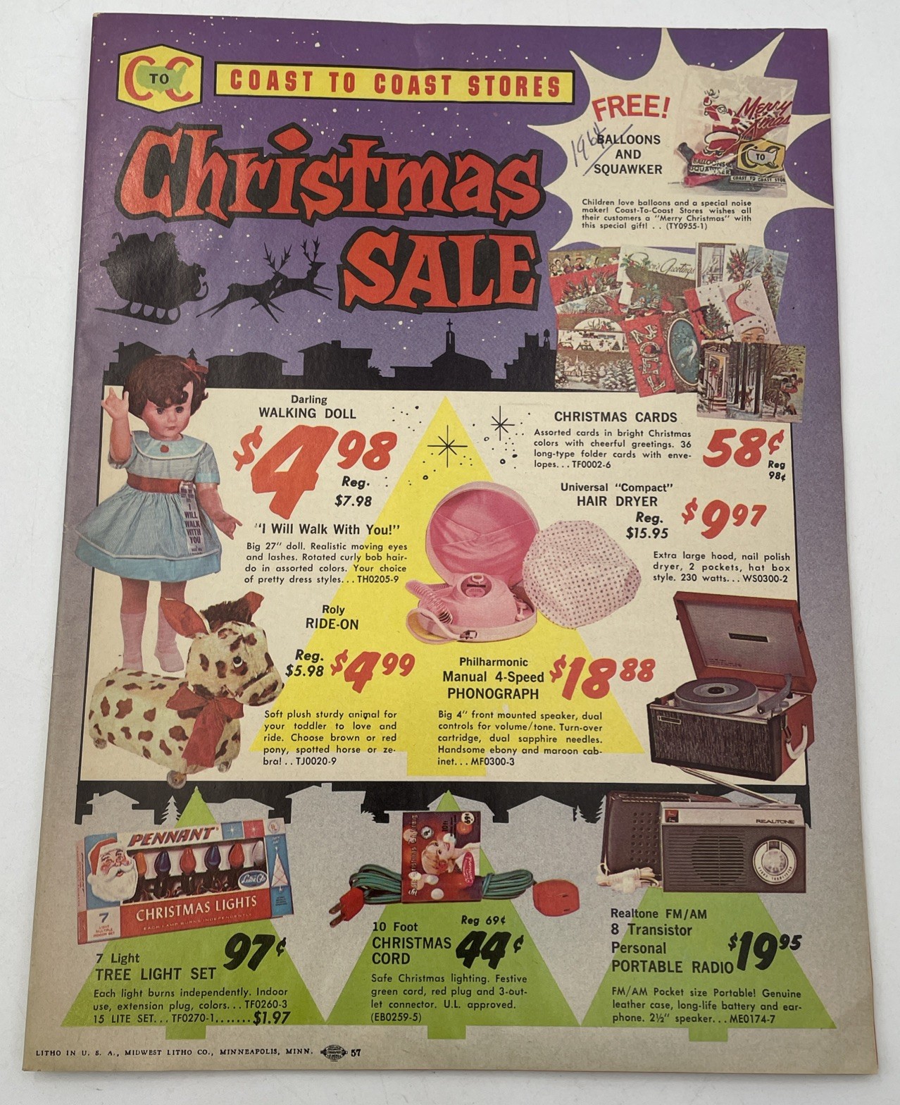 Christmas Sale Mailer Coast To Coast Toys Housewares Tools 48 Pages 1964