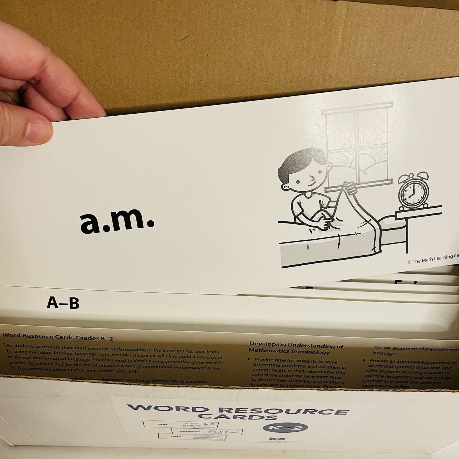 Bridges in Mathematics Word Resource Cards Grades K-2 MLC 2nd Edition