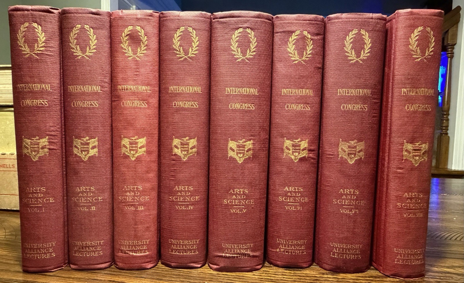 International Congress of Arts and Science 8 Vol Set De Luxe No 54/500 Universit