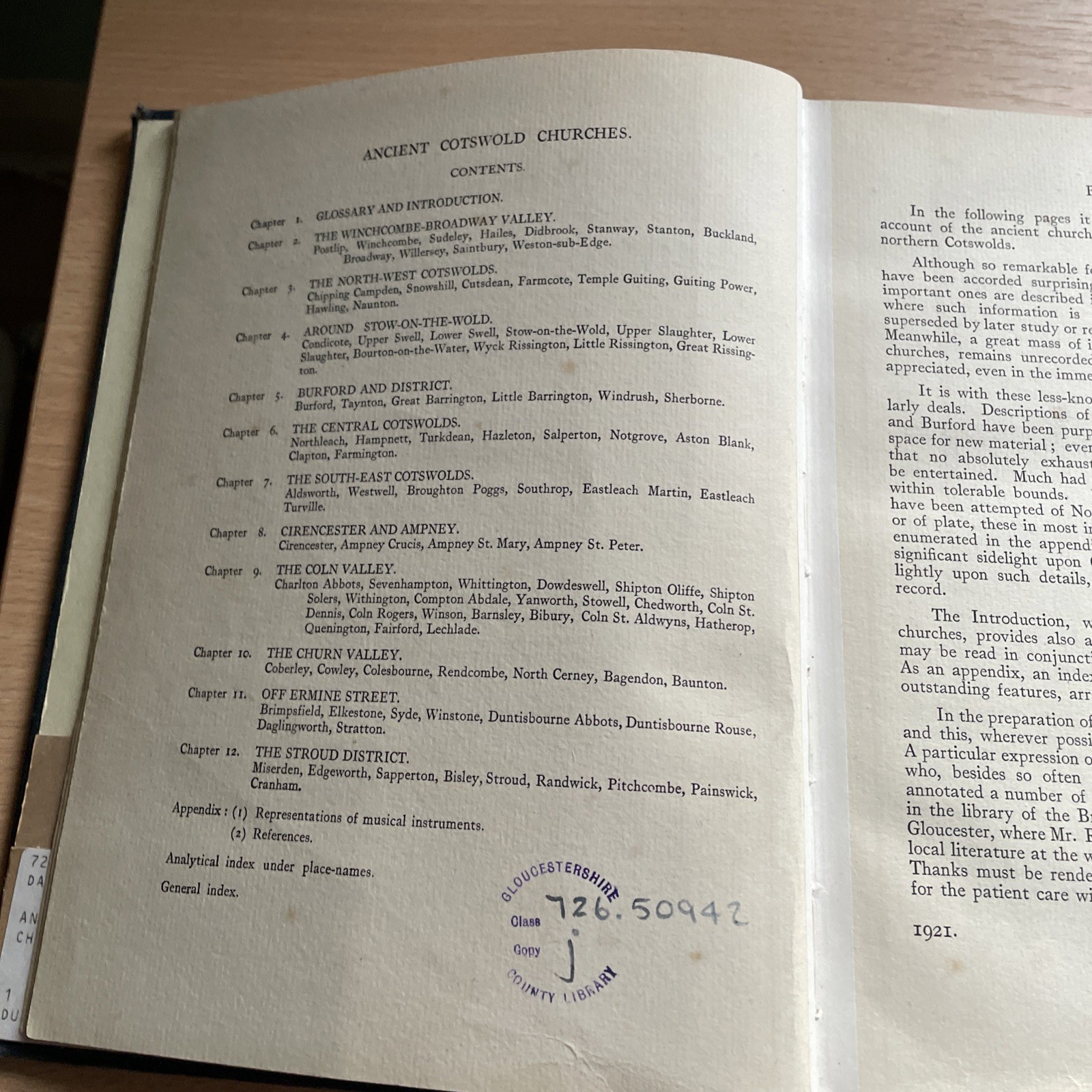 Ancient Cotswold Churches – Ulric Daubeny Hardback 1921 Signed & Numbered Ex Lib