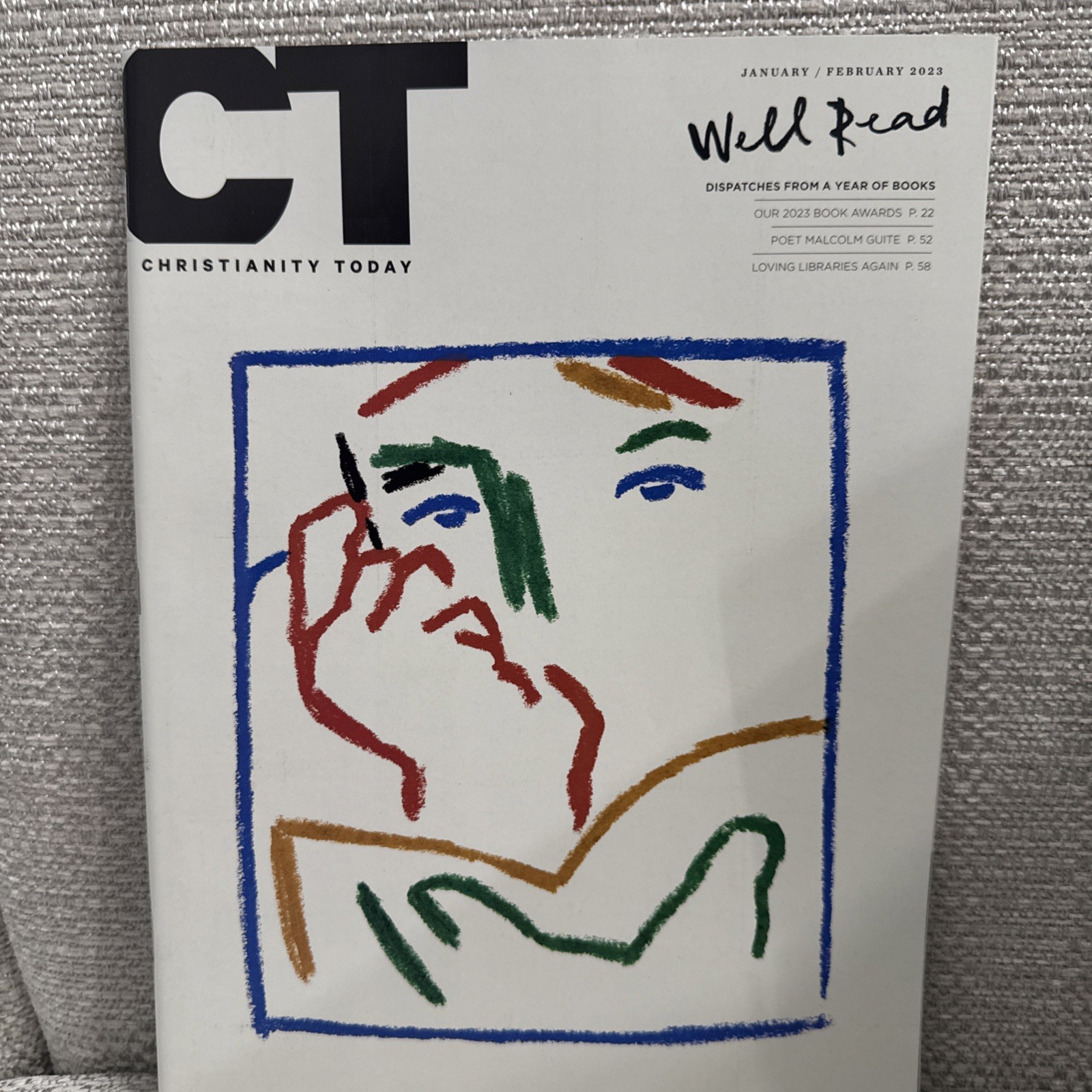 Christianity Today Magazine Jan 2023 Poet Malcolm Guite Libraries Book Library